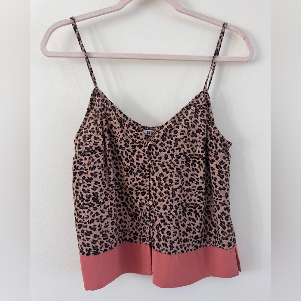 BB Dakota Leopard Print Cami Top - Black and Brown